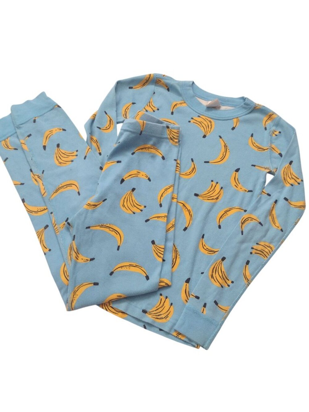 Hanna Andersson Kids Pajamas 12 Banana Bunches Print Organic Cotton PJs 150cm